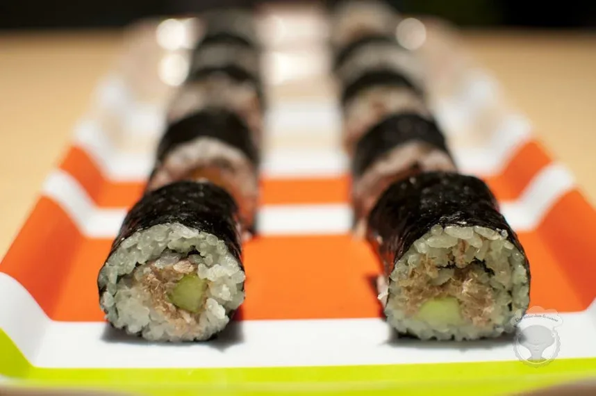 maki de thon et concombre